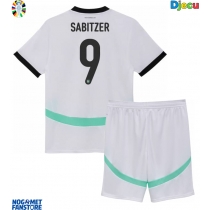 Austrija Marcel Sabitzer #9 Gostujuci Dres za djecu EP 2024 Kratak Rukav (+ Kratke hlače)